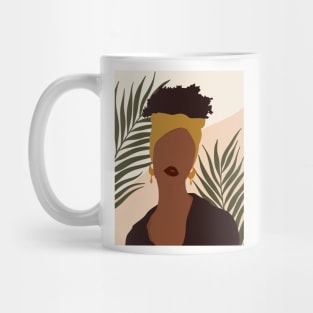 Boho Black Woman Portrait Mug